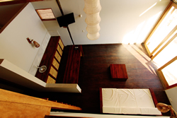 Each house sports a spacious living room to socialize with frieds and family